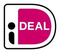 iDEAL-betaallogo, een veelgebruikte betaalmethode via internetbankieren in Nederland.