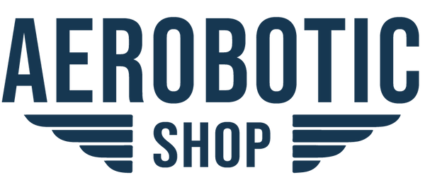 Logo white & blue - Aeroboticshop.com